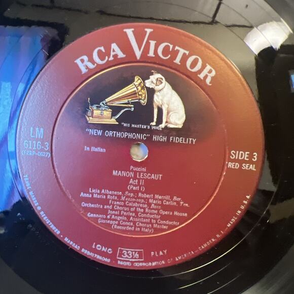 Puccini, MANON LESCAUT, Jonel Perlea, Orchestra & Chorus 3LP Box Set + BOOKLET!! - Picture 5 of 16